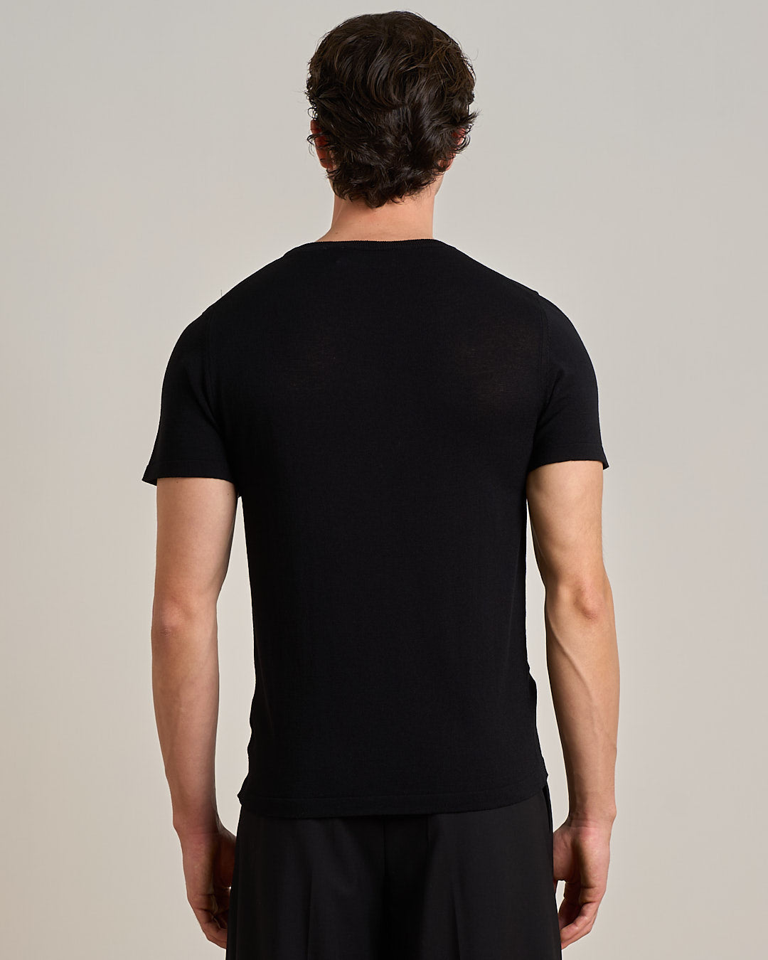 T-shirt girocollo in filo