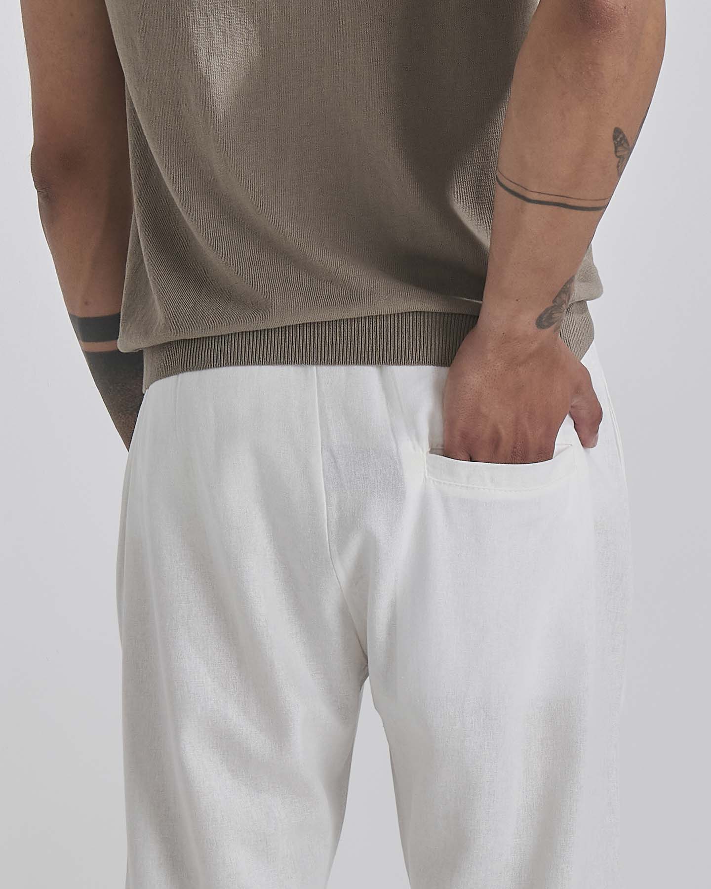 Pantalaccio Jogger In Lino