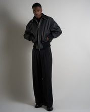 Giubbotto in pelle cropped