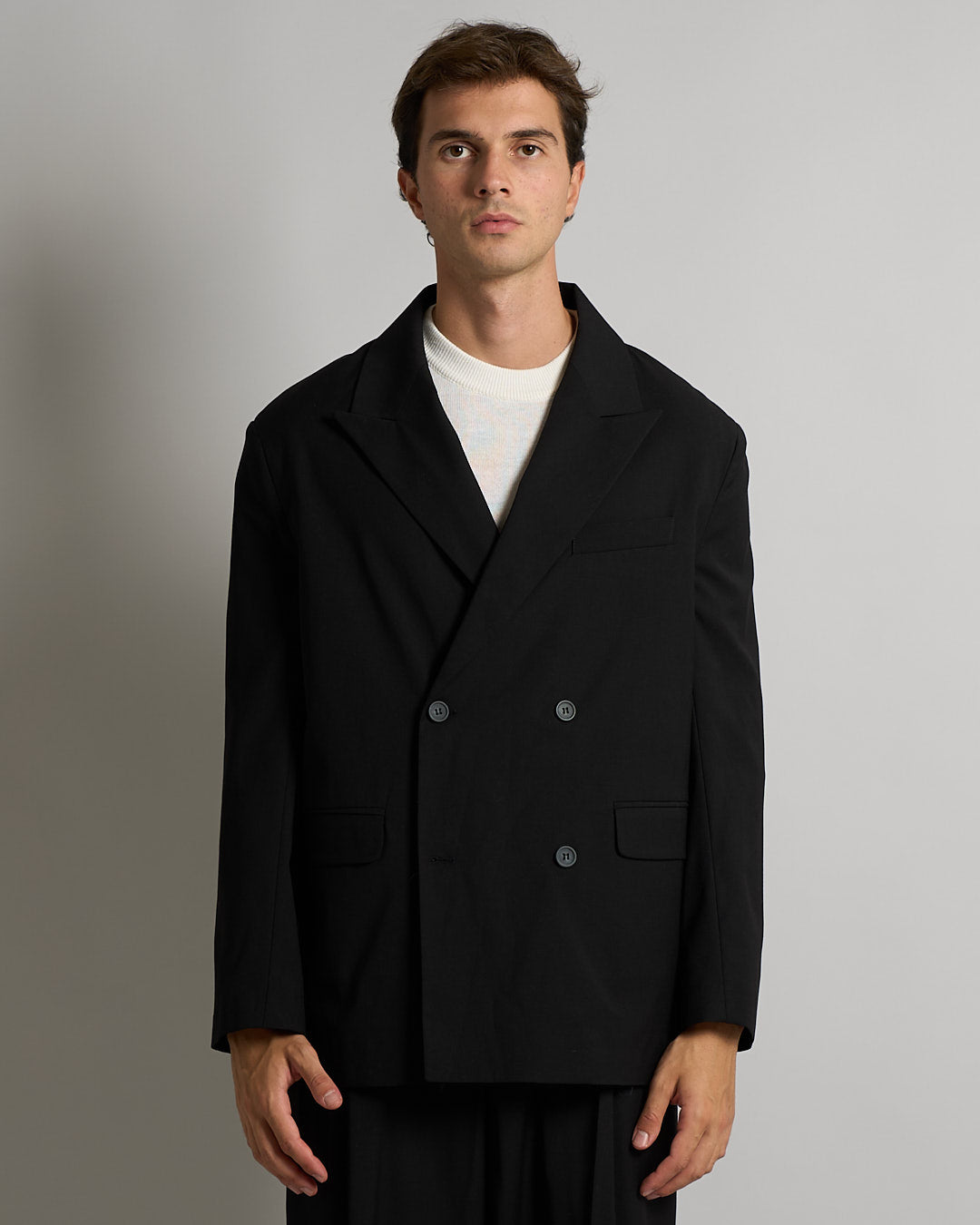 Giacca Sartoriale Doppiopetto Nero