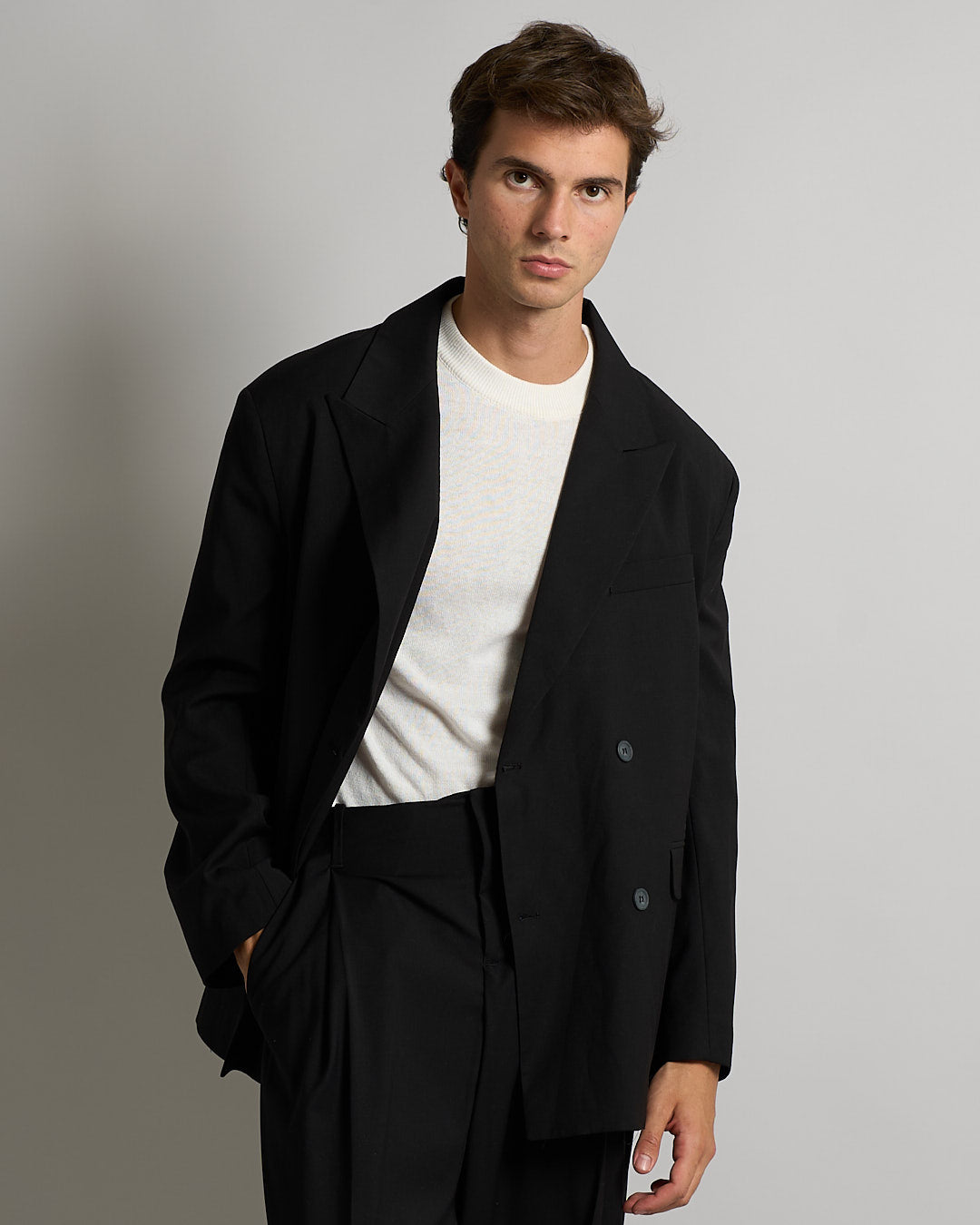 Giacca Sartoriale Doppiopetto Nero