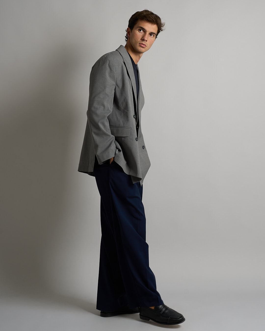 Giacca Sartoriale Doppiopetto Grigio