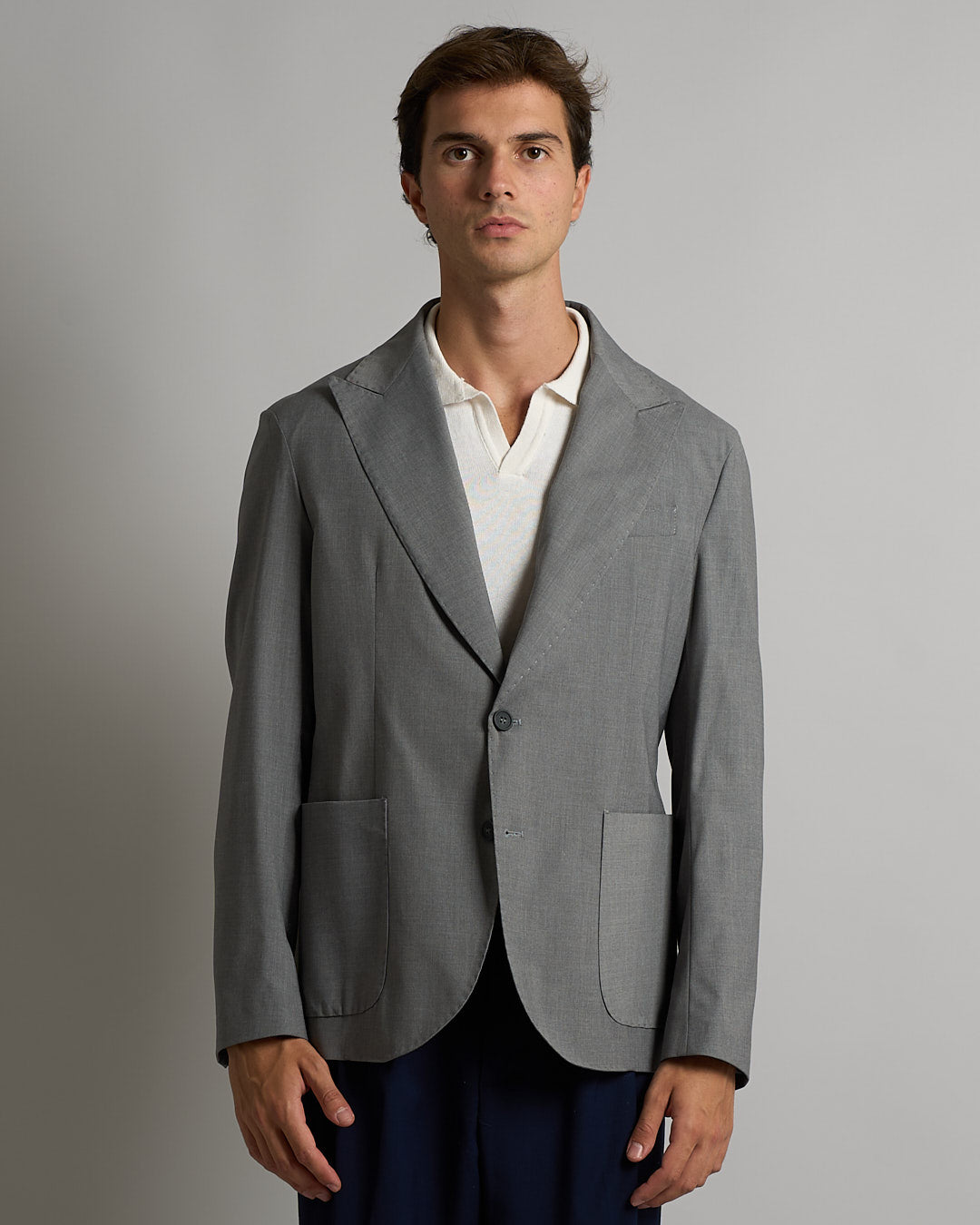 Giacca Sartoriale Monopetto Grigio