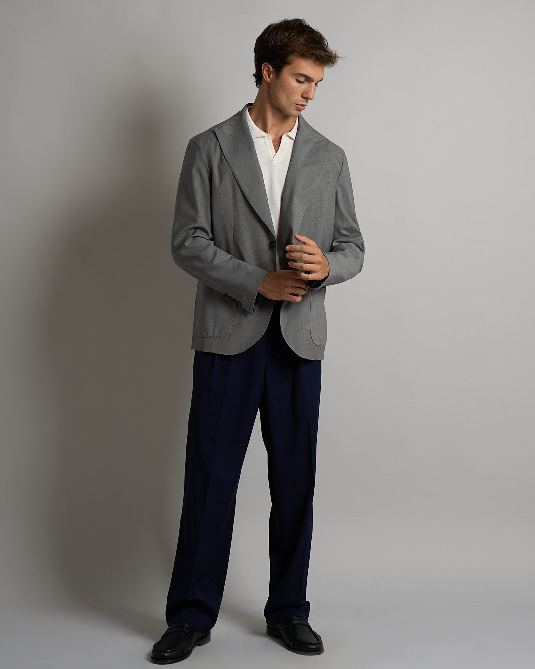 Giacca Sartoriale Monopetto Grigio