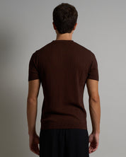 T-shirt Serafino a coste Limited Edition