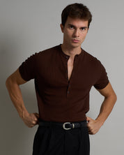 T-shirt Serafino a coste Limited Edition