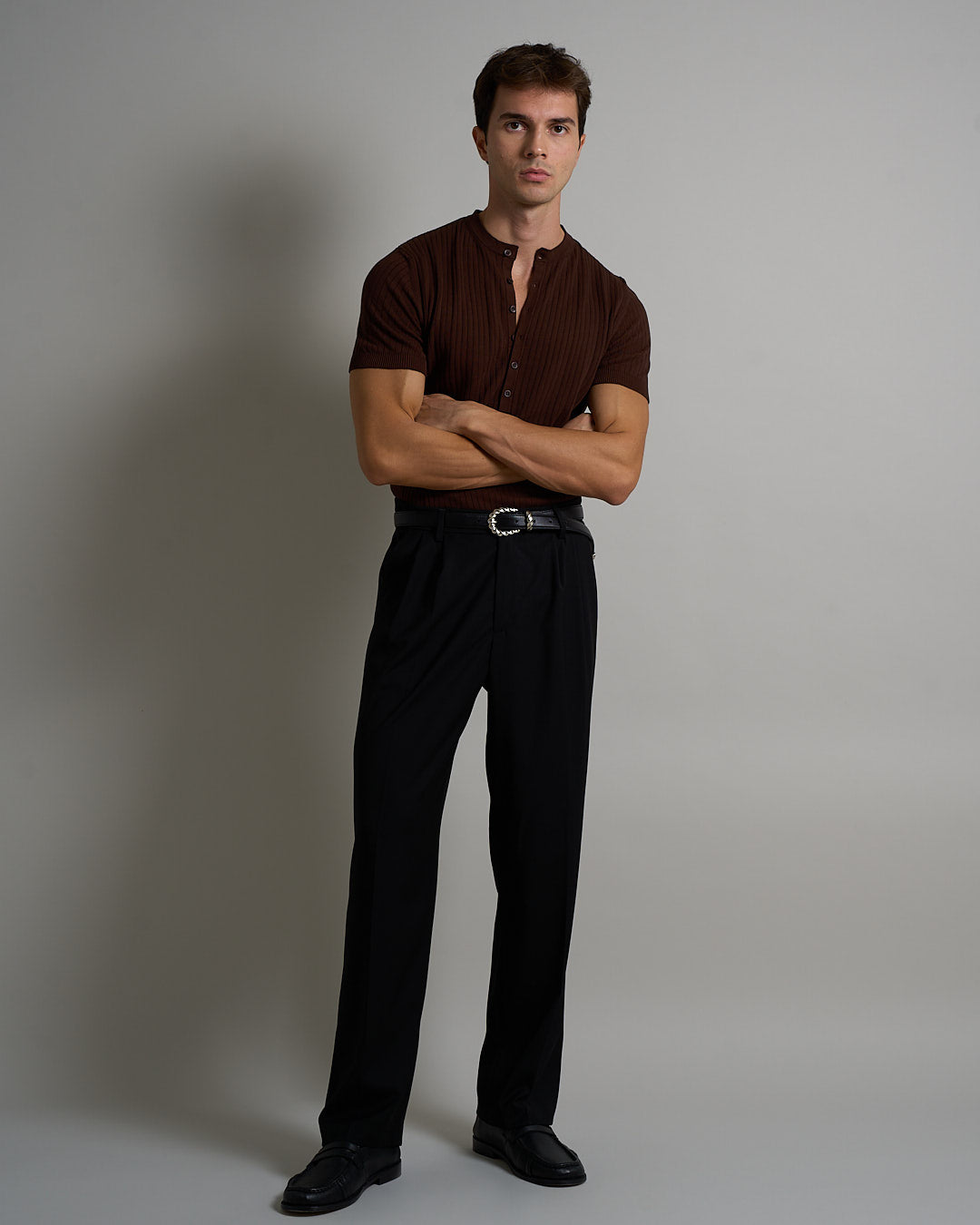 T-shirt Serafino a coste Limited Edition