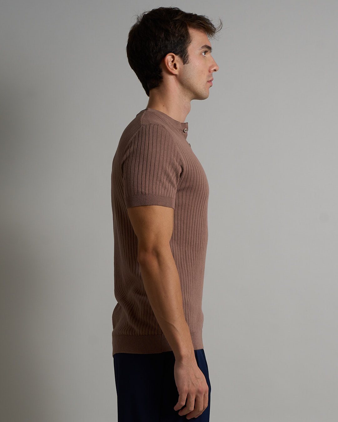 T-shirt Serafino a coste Limited Edition