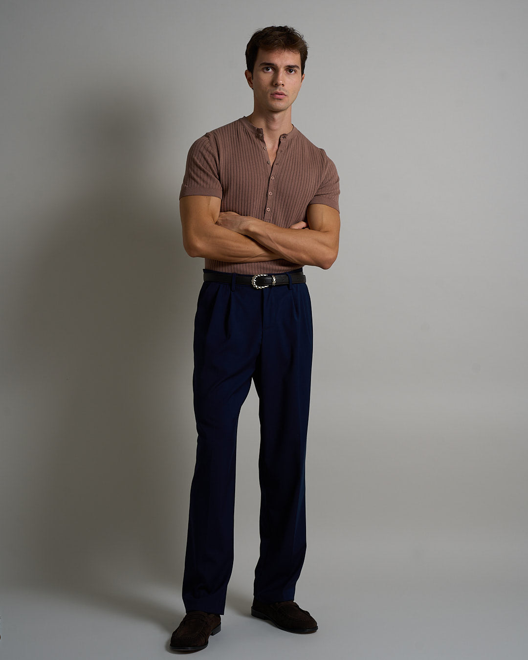 T-shirt Serafino a coste Limited Edition