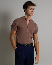 T-shirt Serafino a coste Limited Edition