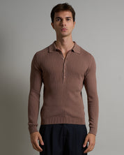 Polo a coste Limited Edition manica lunga