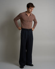 Polo a coste Limited Edition manica lunga