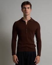 Polo a coste Limited Edition manica lunga