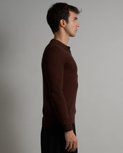 Polo a coste Limited Edition manica lunga