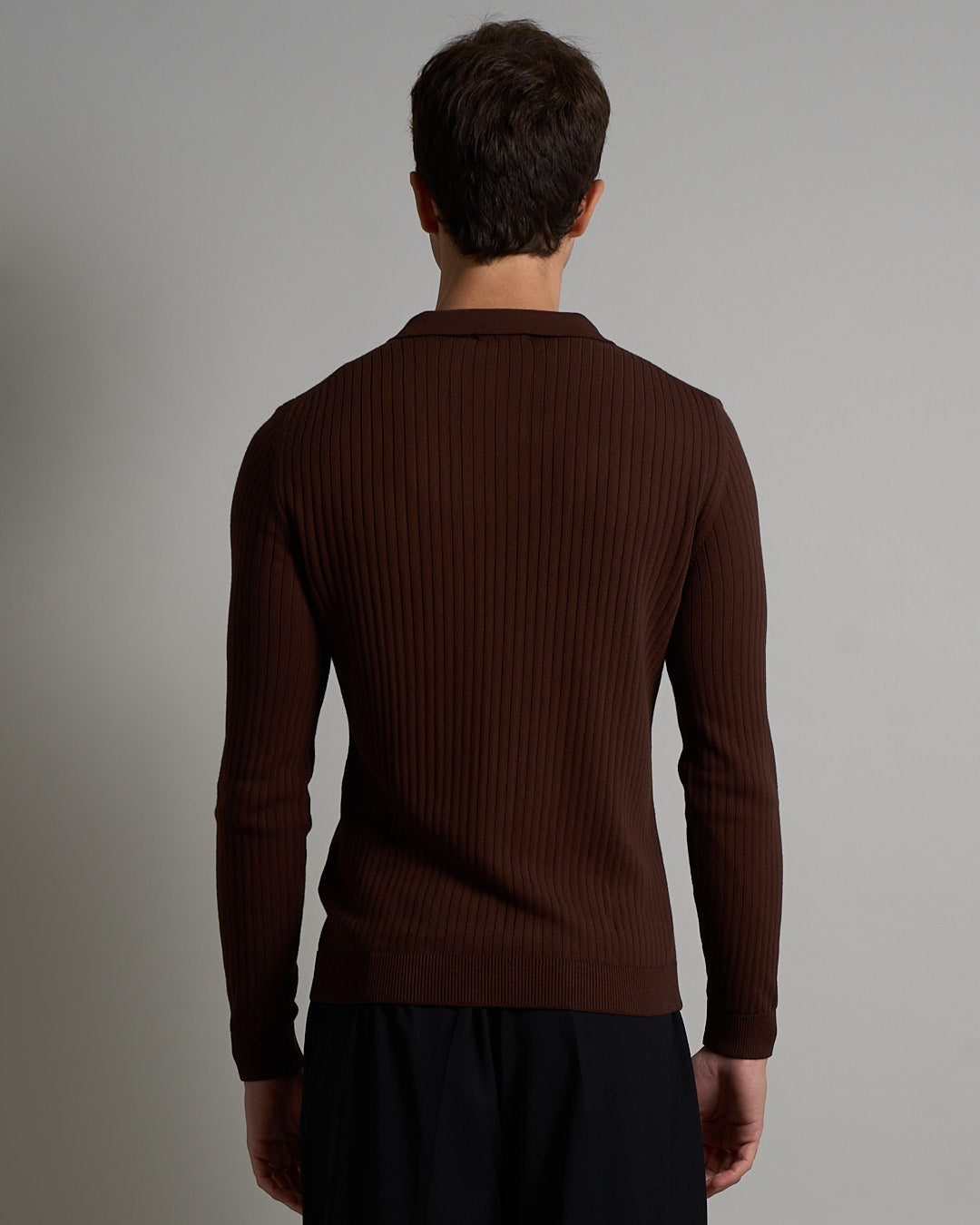 Polo a coste Limited Edition manica lunga