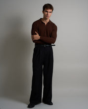 Polo a coste Limited Edition manica lunga