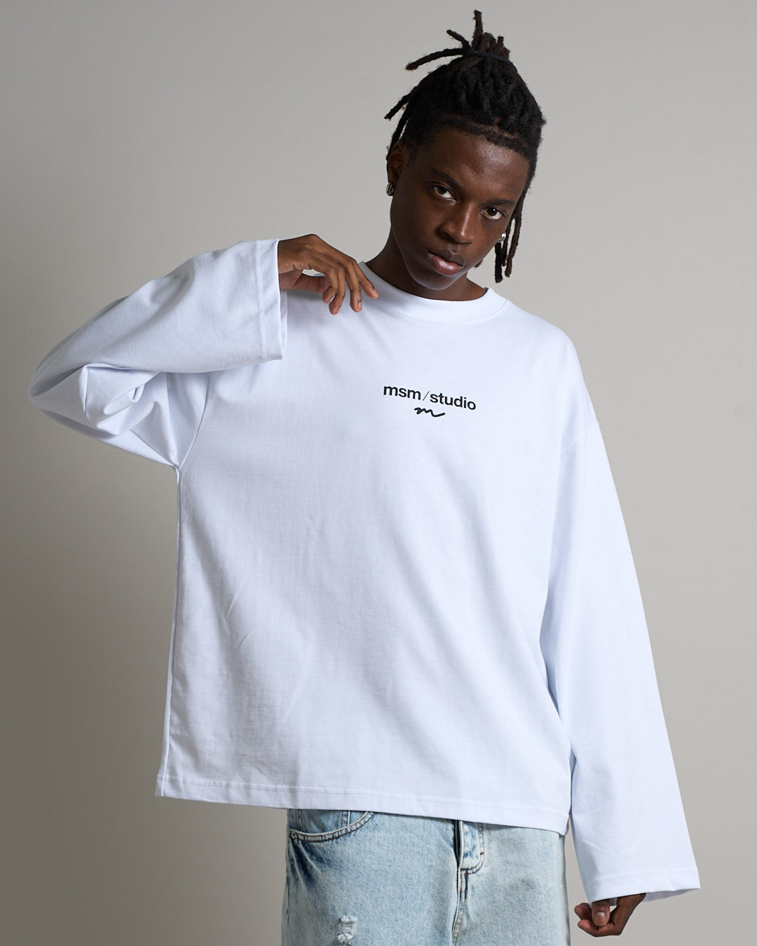 T-shirt logo Longsleeve cotone premium 210gr