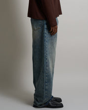 Denim Baggy fit Marmorizzato Sabbiato Legato