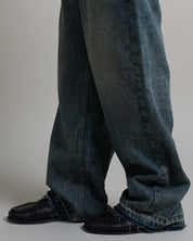 Denim Baggy fit Marmorizzato Sabbiato Legato