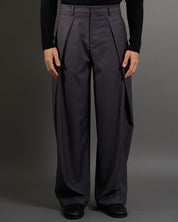 Pantalone Wide Fit con pieghe