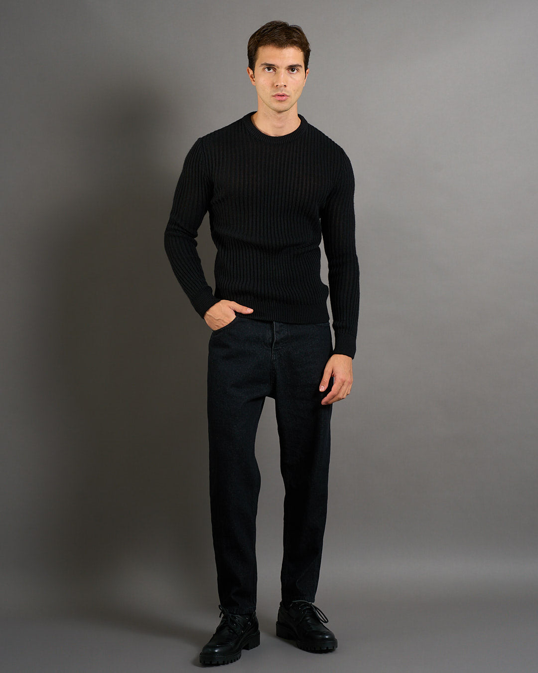 Msm Studio Jeans Straight Fit Sandblasted 