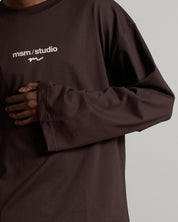 T-shirt logo Longsleeve cotone premium 210gr