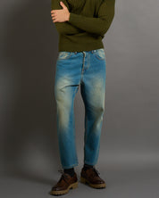 Msm Studio Jeans Straight Fit Sandblasted 