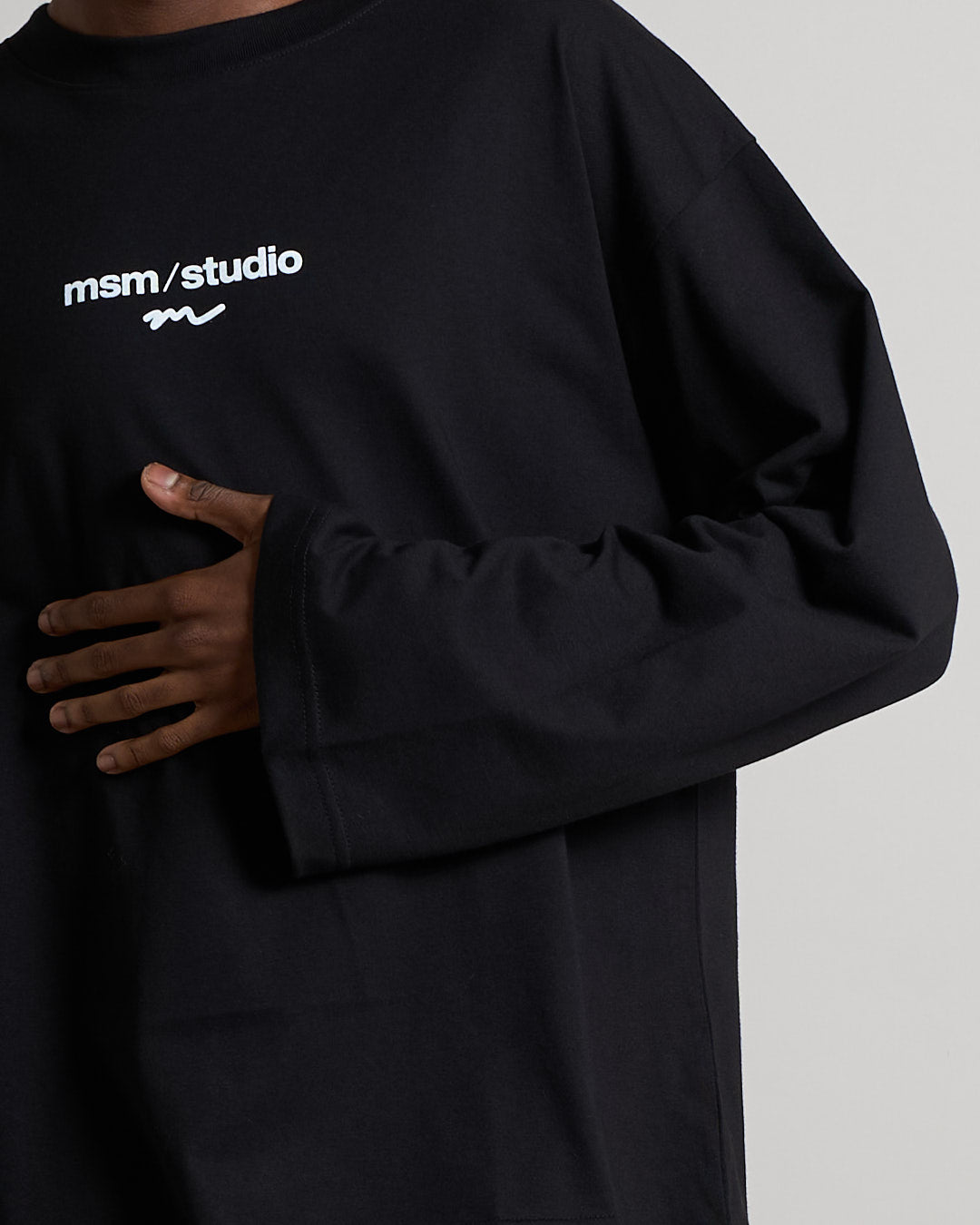 T-shirt logo Longsleeve cotone premium 210gr