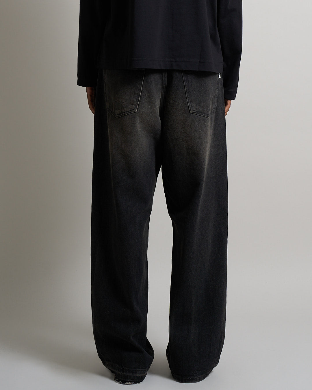 Denim Baggy fit Sabbiato legato nero