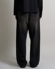 Denim Baggy fit Sabbiato legato nero