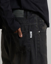 Denim Baggy fit Sabbiato legato nero