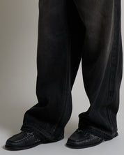 Denim Baggy fit Sabbiato legato nero