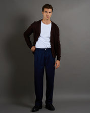 Cardigan Basic in lana merinos