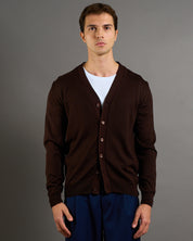 Cardigan Basic in lana merinos