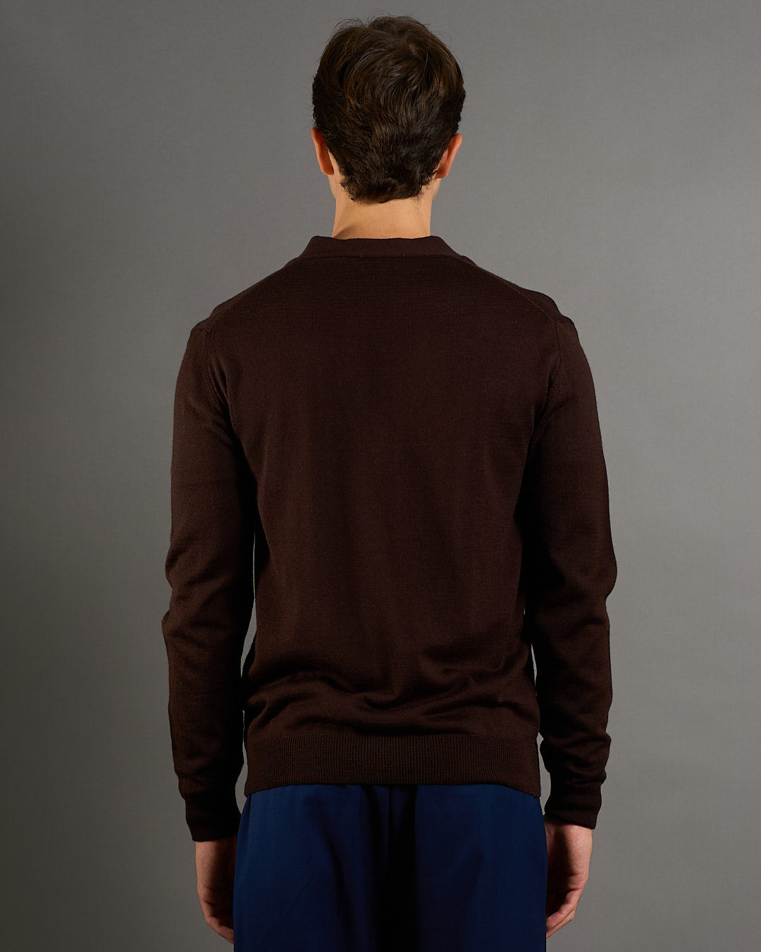 Cardigan Basic in lana merinos