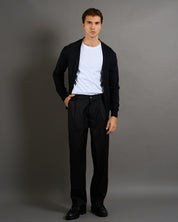 Cardigan Basic in lana merinos