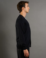 Cardigan Basic in lana merinos