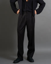 Pantalone Wide Fit Gessato