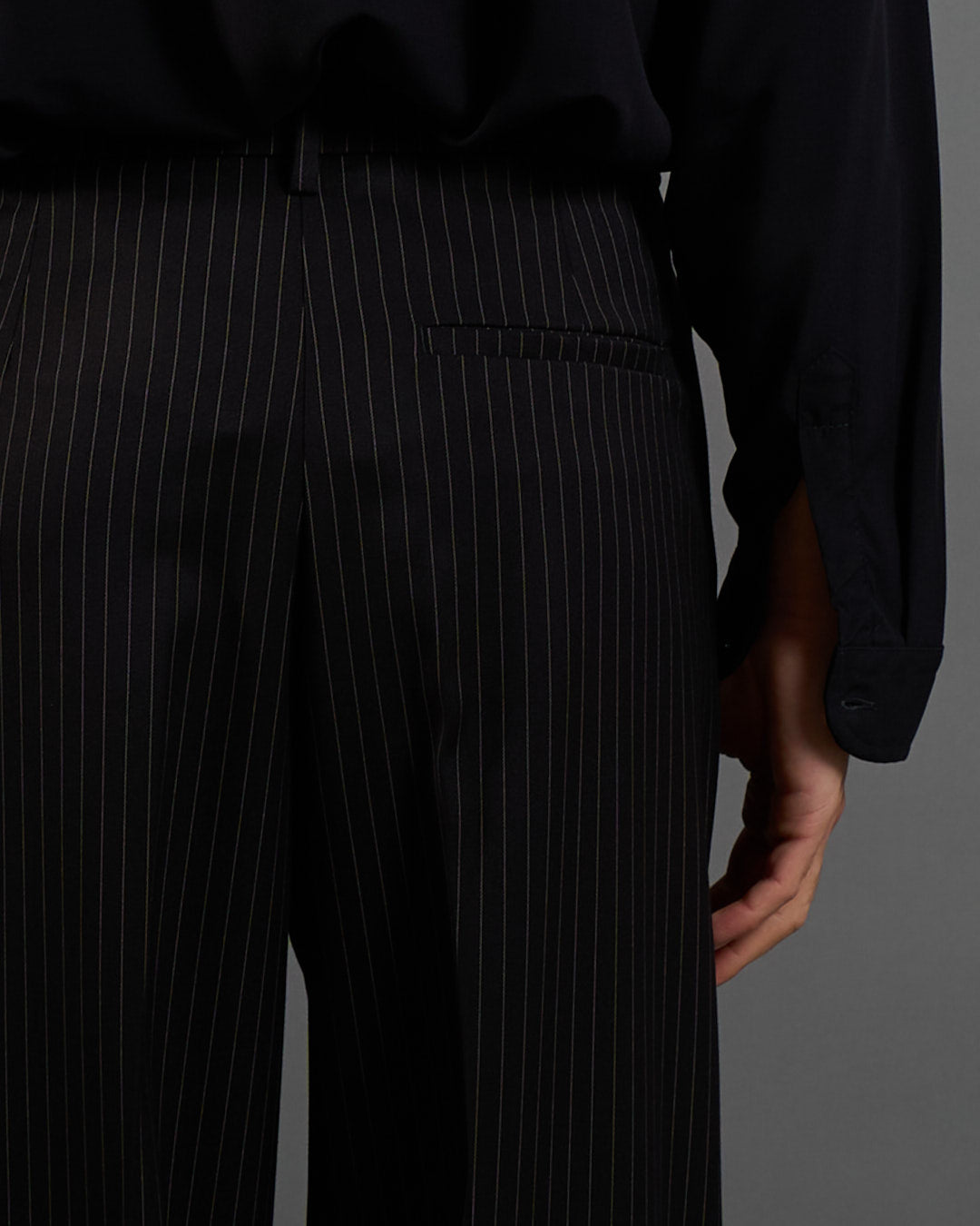 Pantalone Wide Fit Gessato