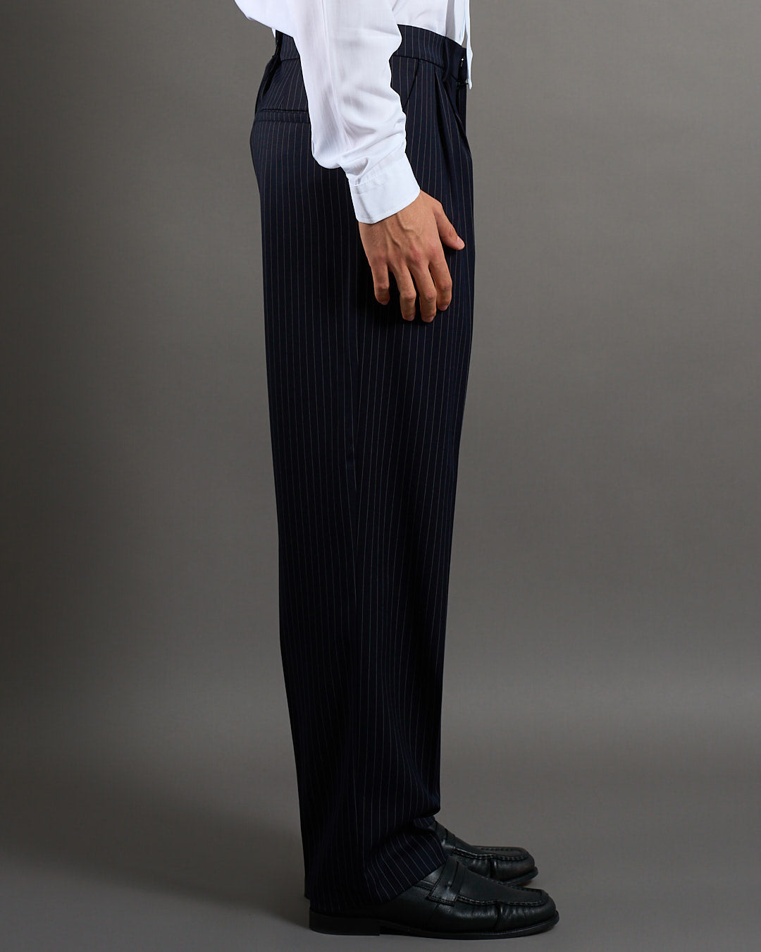 Pantalone Wide Fit Gessato