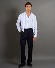 Pantalone Wide Fit Gessato