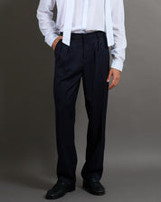 Pantalone Wide Fit Gessato