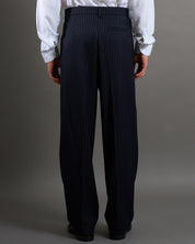 Pantalone Wide Fit Gessato