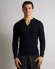 Maglia Serafino a coste