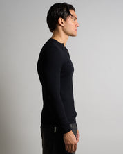 Maglia Serafino a coste