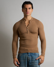 Maglia Serafino a coste