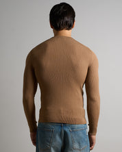 Maglia Serafino a coste