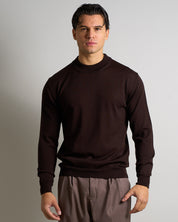 Maglioncino Mezzocollo in lana merinos