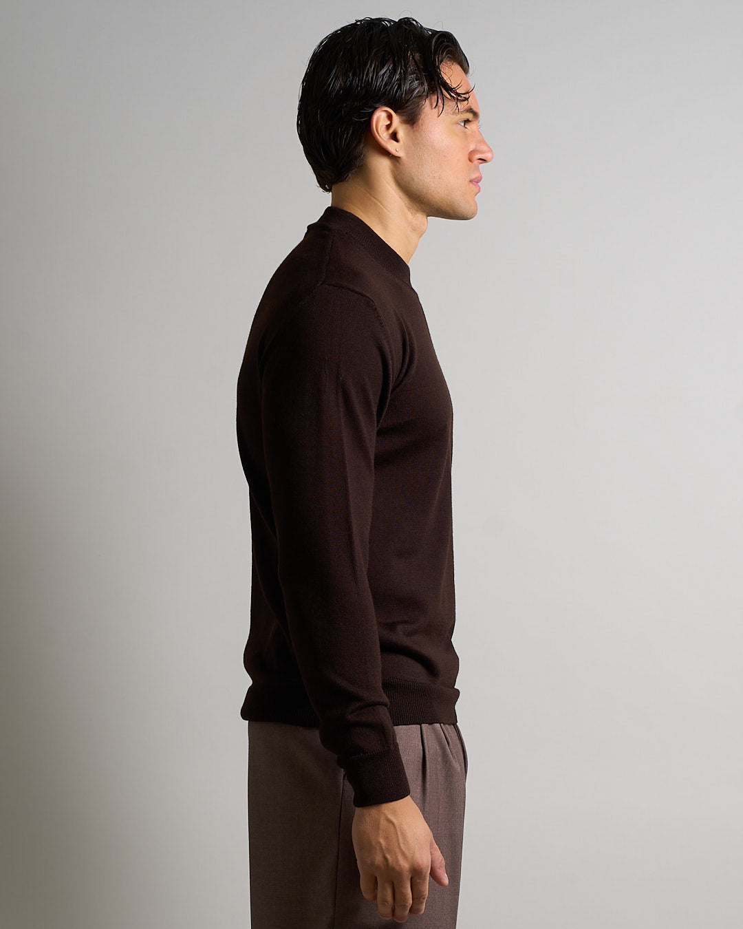 Maglioncino Mezzocollo in lana merinos