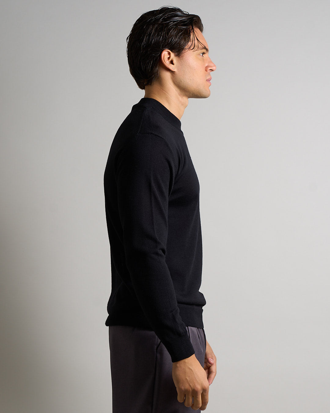 Maglioncino Mezzocollo in lana merinos